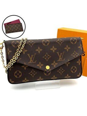 Louis Vuitton Monogram Pochette Felicie Chain Shoulder